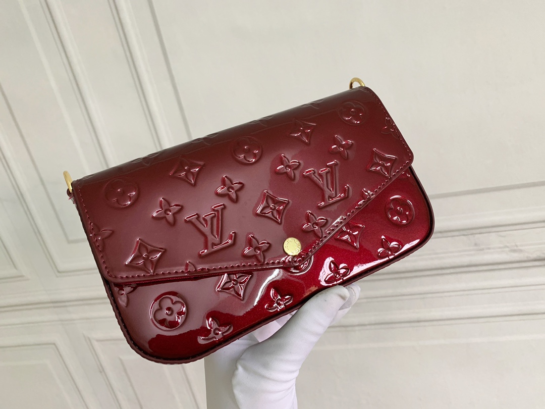 Louis Vuitton LV Felicie Pochette Monogram Vernis- Bag
