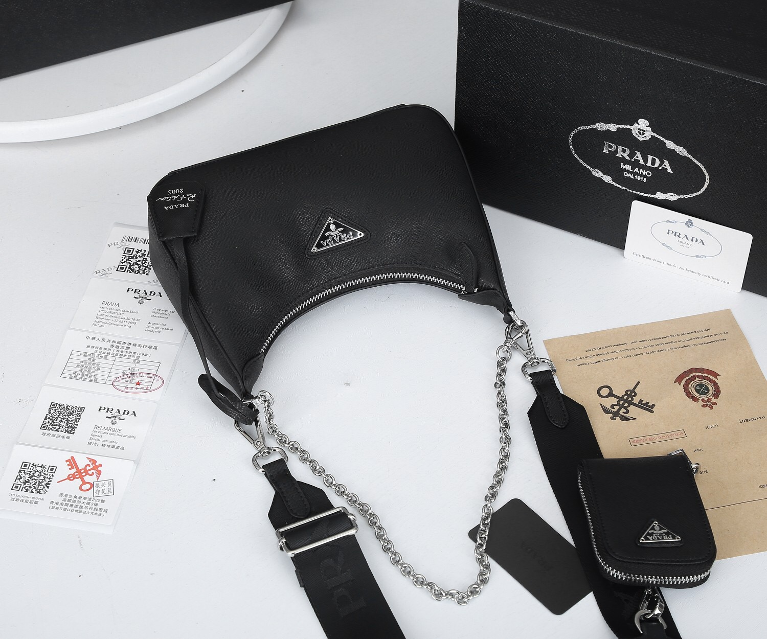 Prada Re-Edition 2005  Saffiano Leather bag