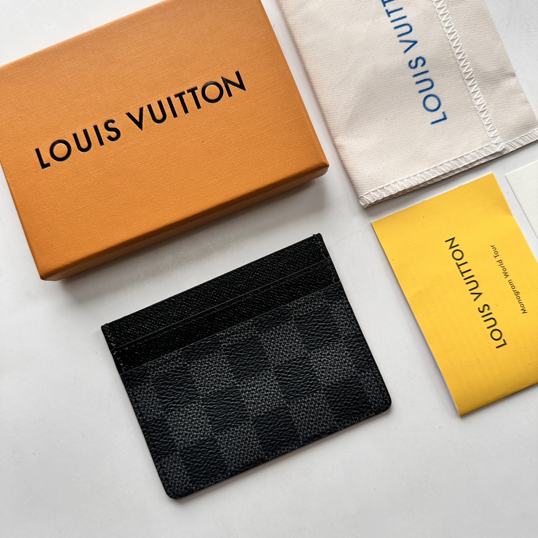 Louis Vuitton Neo Porte Cartes Black Wallet ﻿