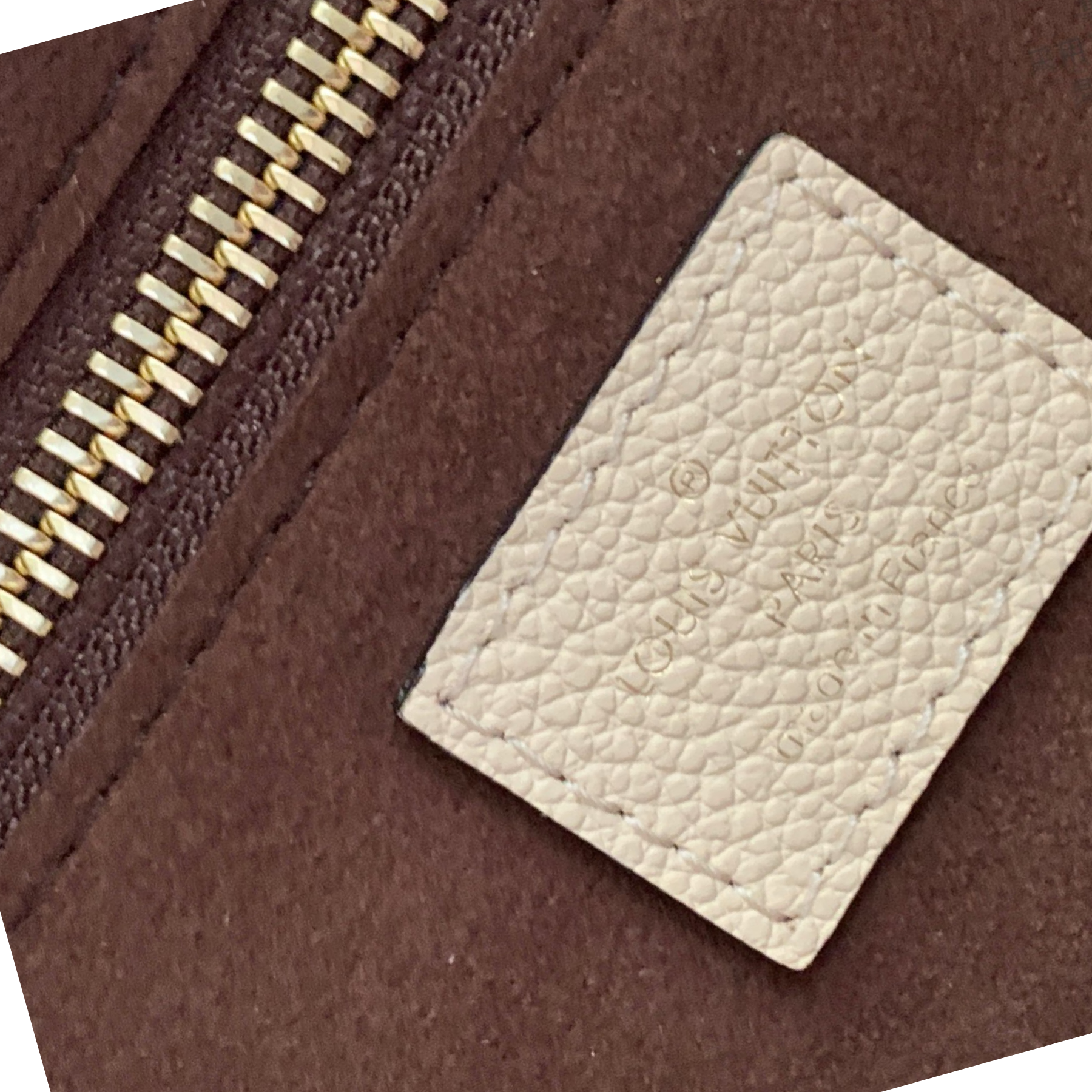 Louis Vuitton Neverfull Full Leather Embossed Medium Handbag