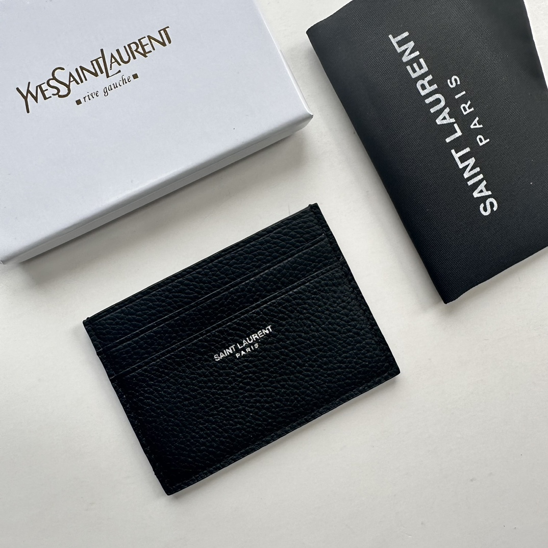 Saint Laurent Card Holder Card Case Black Wallet