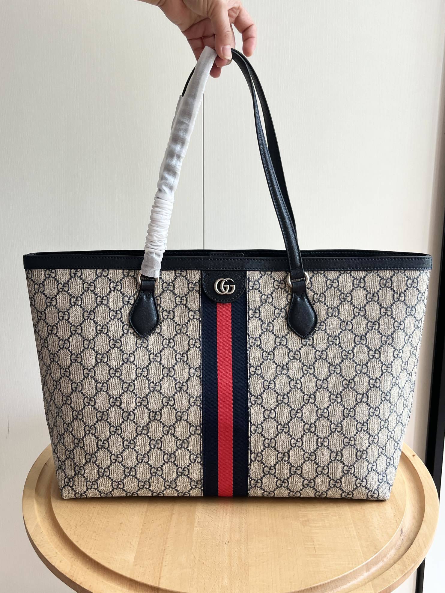 Gucci Ophidia medium tote bag Blue- Bag