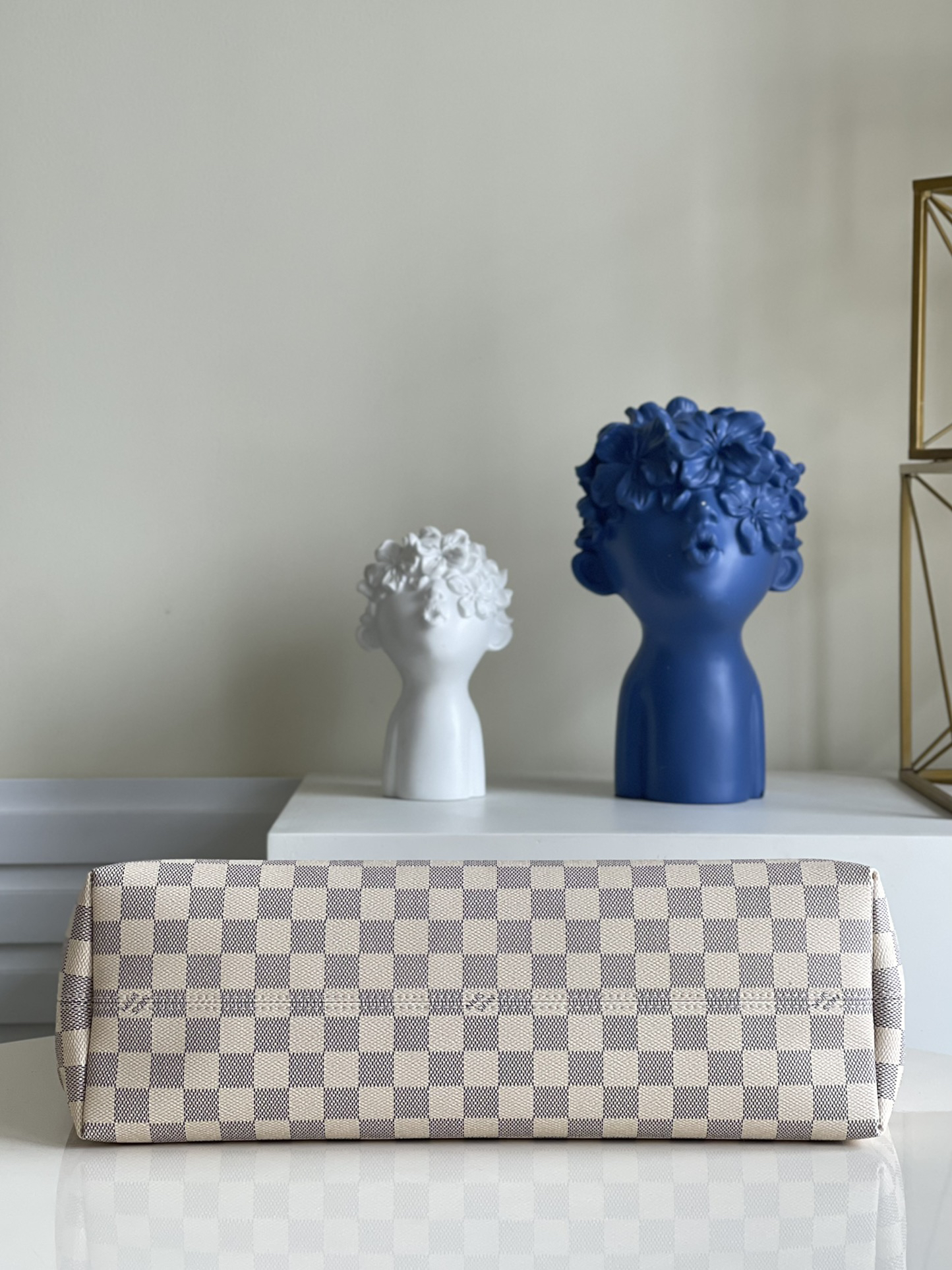 Louis Vuitton Graceful MM Damier Azur Canvas Shoulder Bag