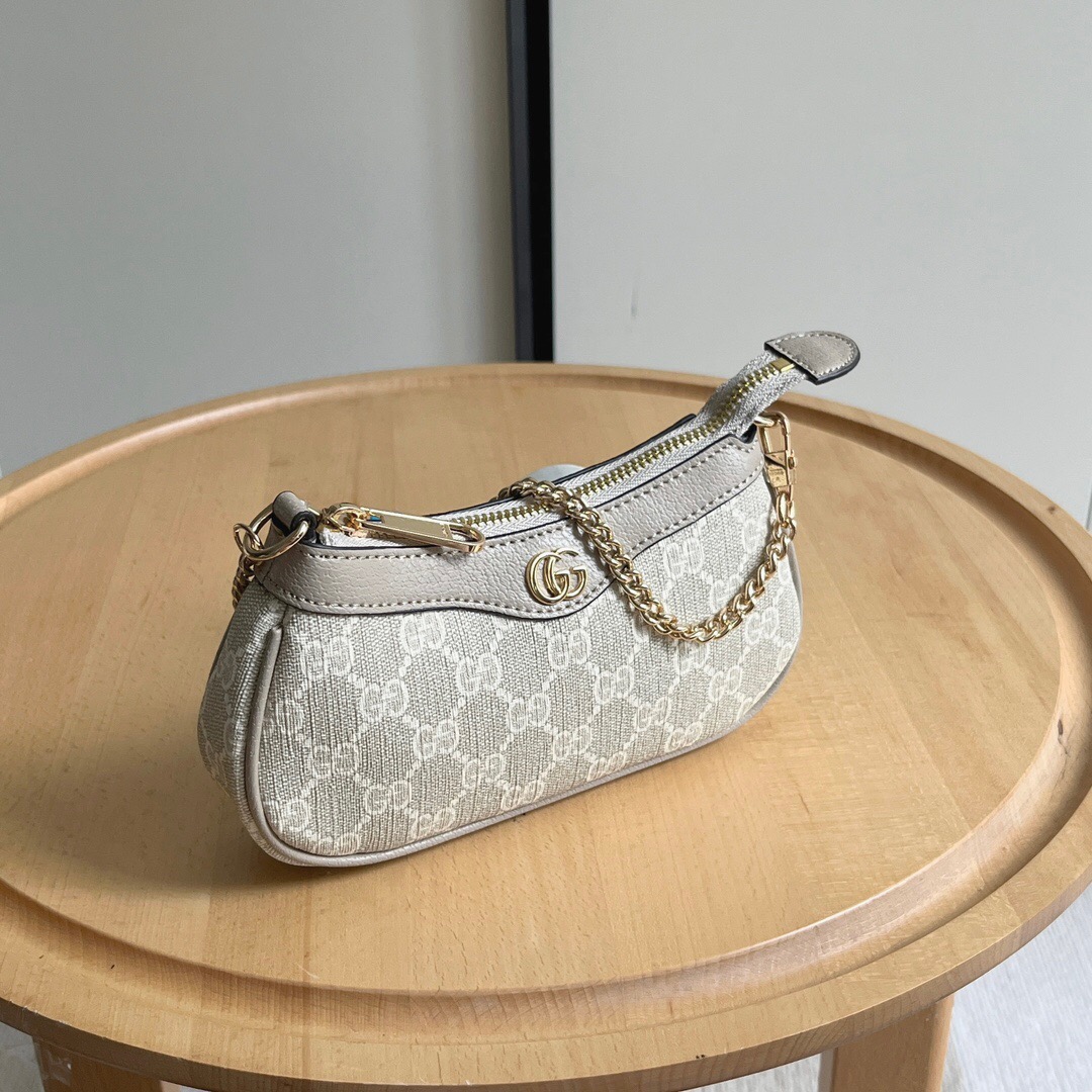 Gucci Ophidia Collection Handbag - Beige And White Bag