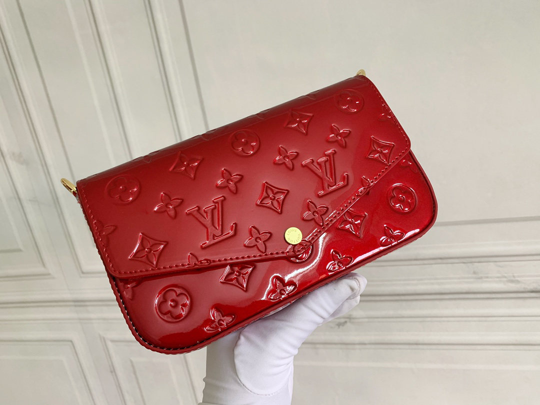 Louis Vuitton LV Felicie Pochette Monogram Vernis- Bag