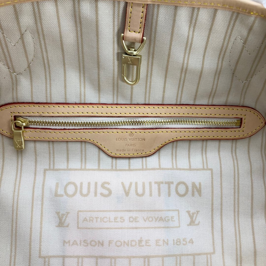 LOUIS VUITTON LV Damier Azur Canvas Neverfull GM - Bag