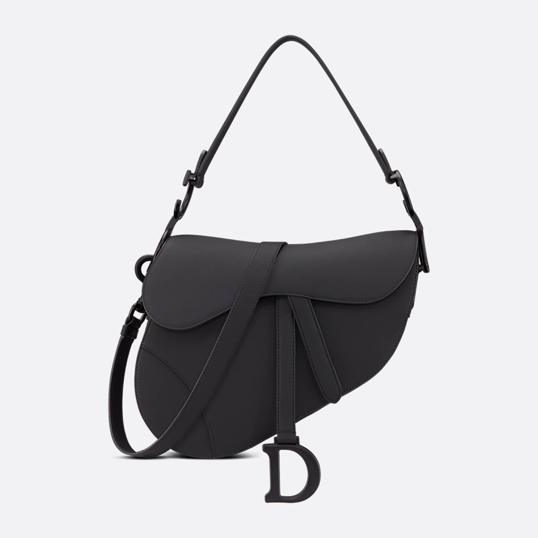 Dior Saddle Black Ultramatte Calfskin Bag