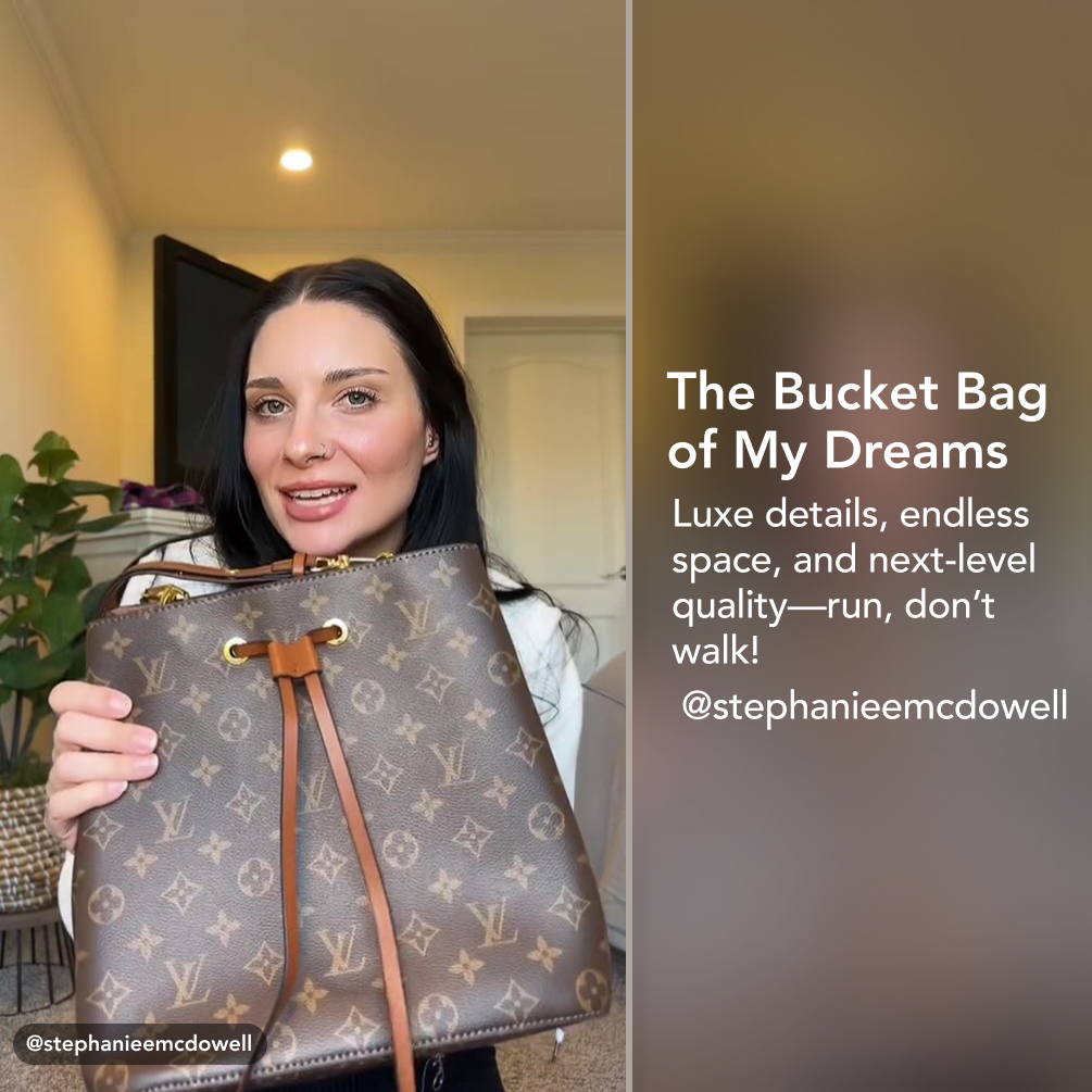 Louis Vuitton LV NeoNoe MM Bucket Bag