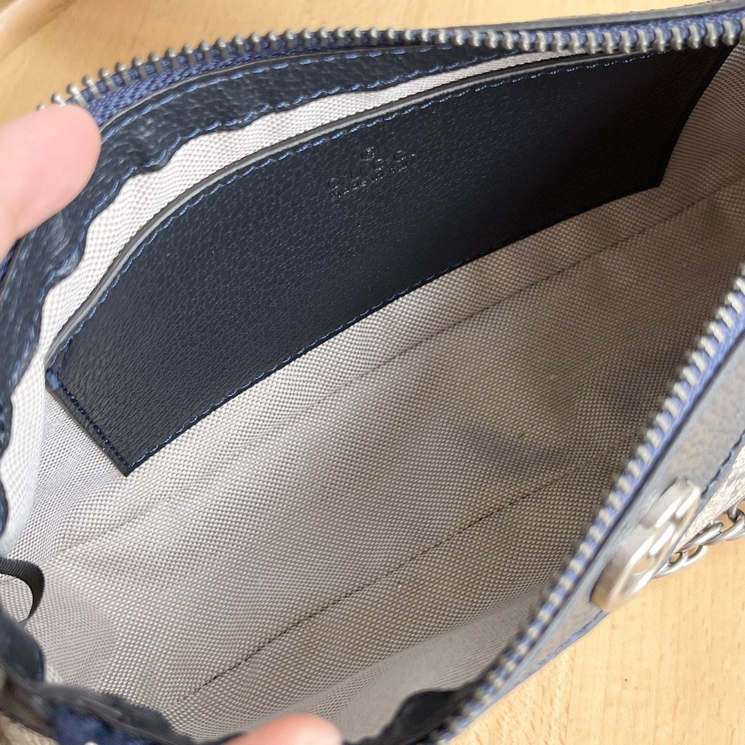 Gucci Ophidia Collection Mini Handbag - Beige And Black Bag