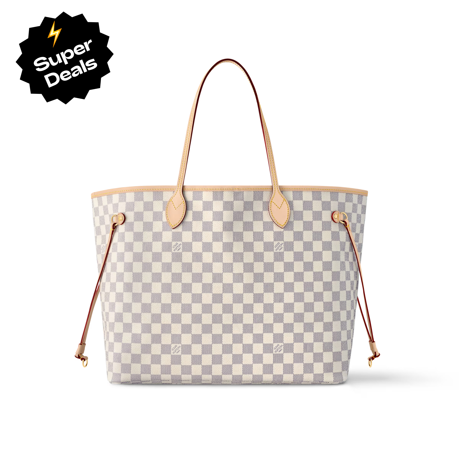 LOUIS VUITTON LV Damier Azur Canvas Neverfull GM - Bag