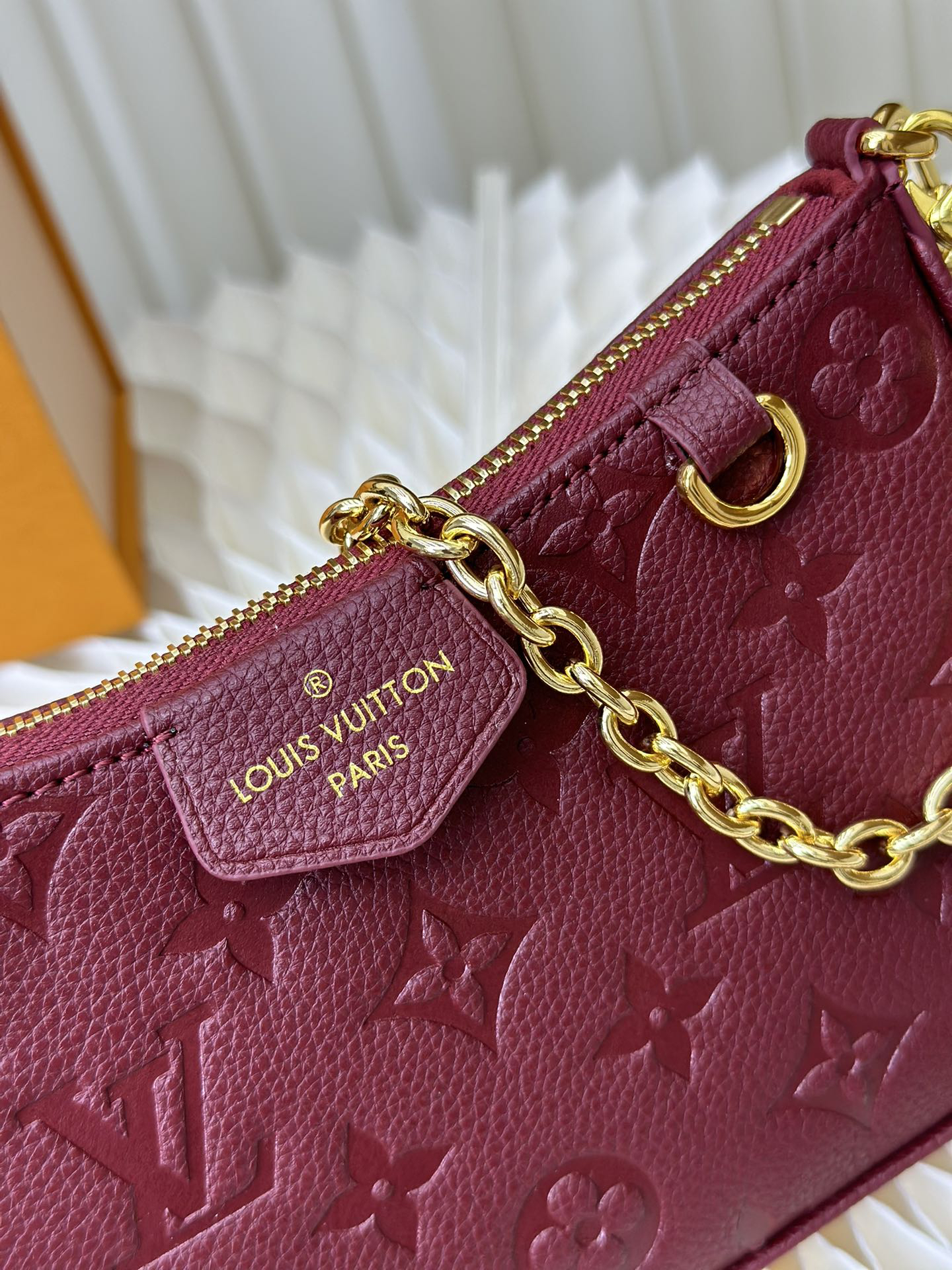 Louis Vuitton Easy Pouch On Strap Handbag - Red