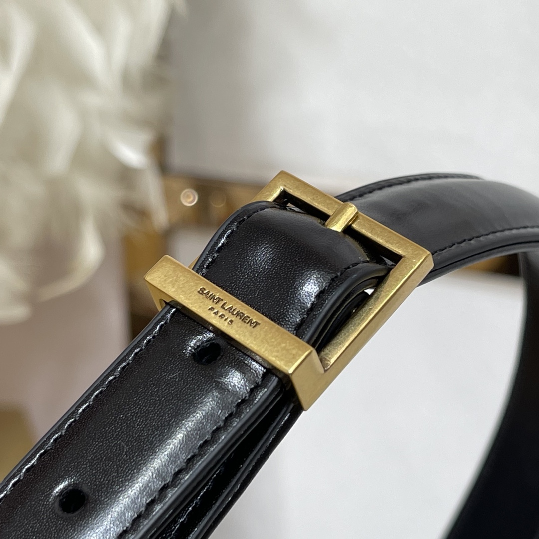 SAINT LAURENT YSL Croc-Embossed Le 5 à 7 Hobo Bag