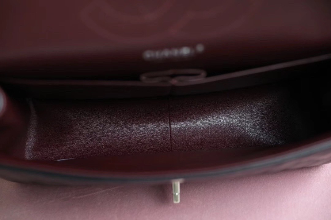 Chanel Classic Flag Bag Jumbo Classic Double Flap Bag Black Caviar Sliver Hardware - Bag