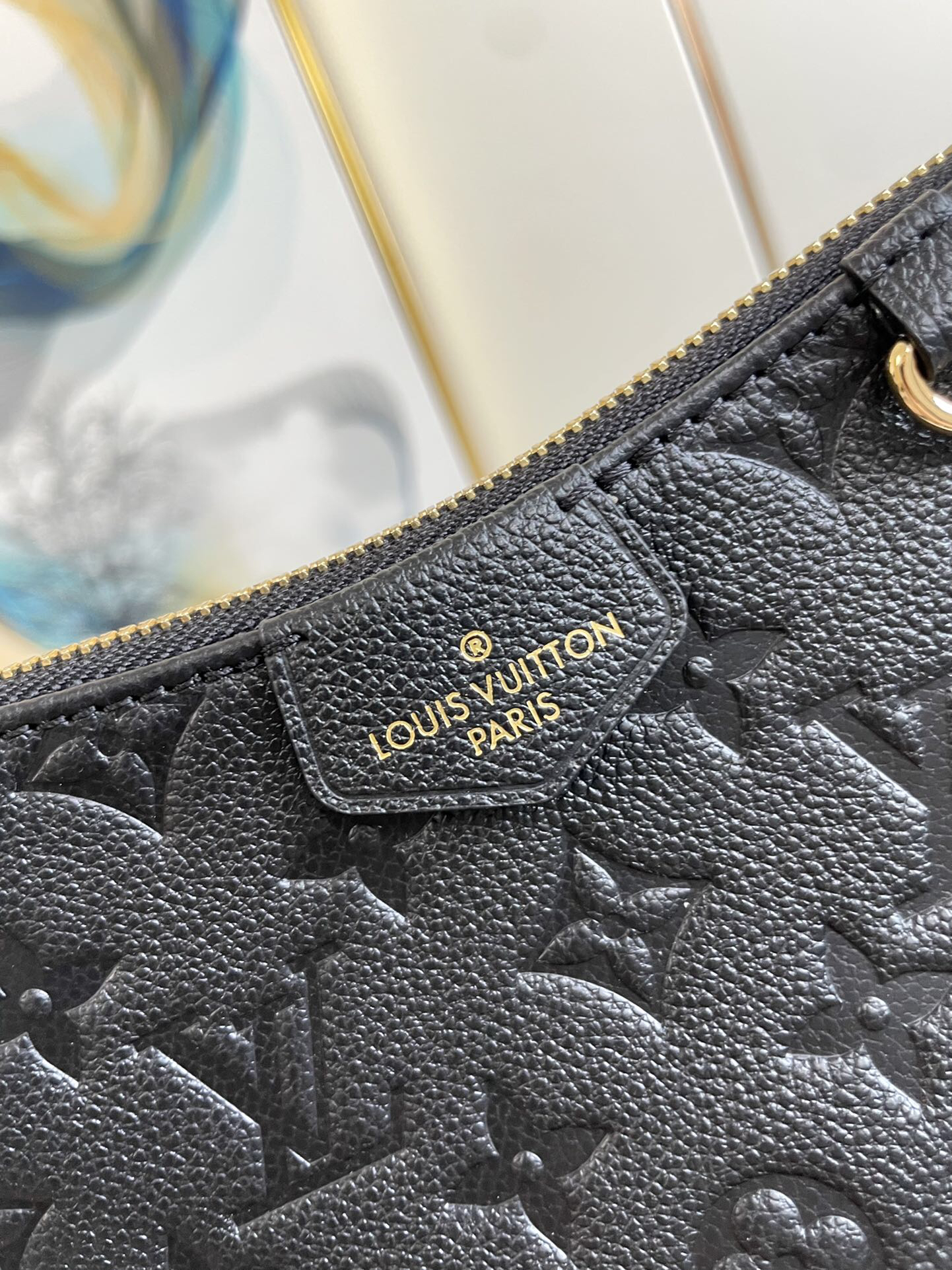 Louis Vuitton Empreinte Monogram Leather Black Easy Pouch On Strap Shoulder Bag Black - Bag