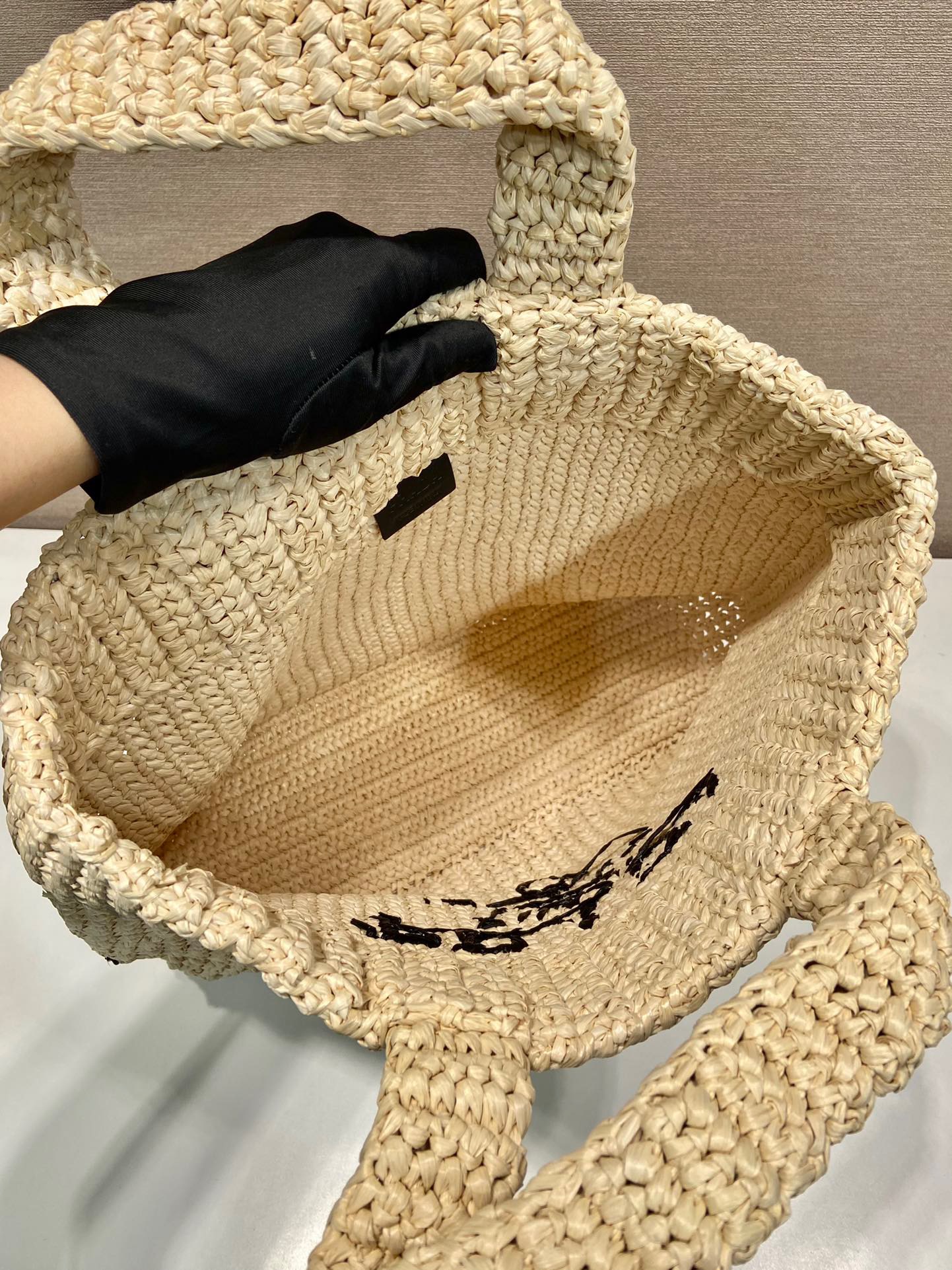 Prada Crochet tote bag Raffia bag