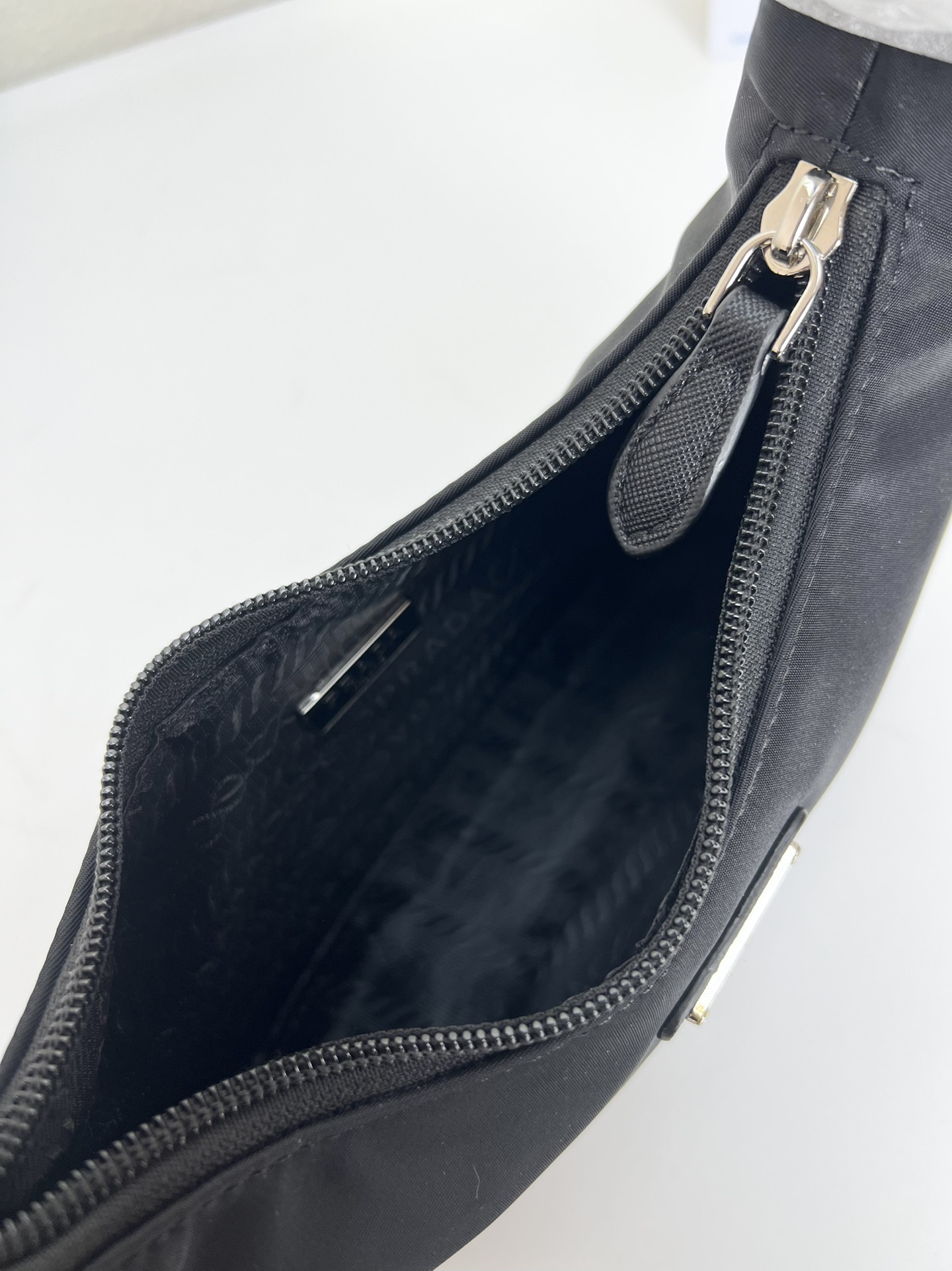 Prada Hobo Medieval Moon Bag - Black Bag