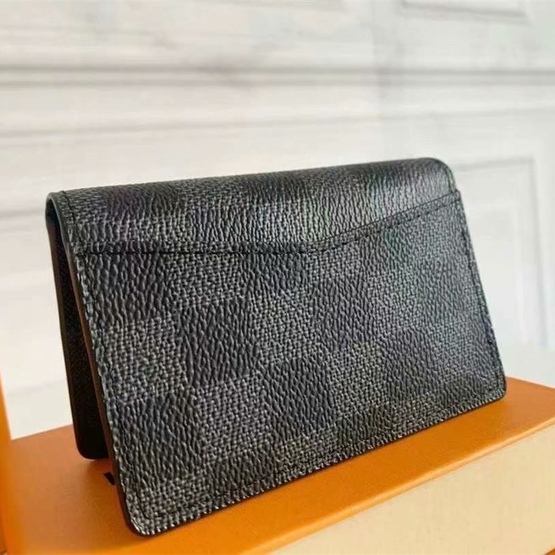 Louis Vuitton Pocket Organizer Black Wallet