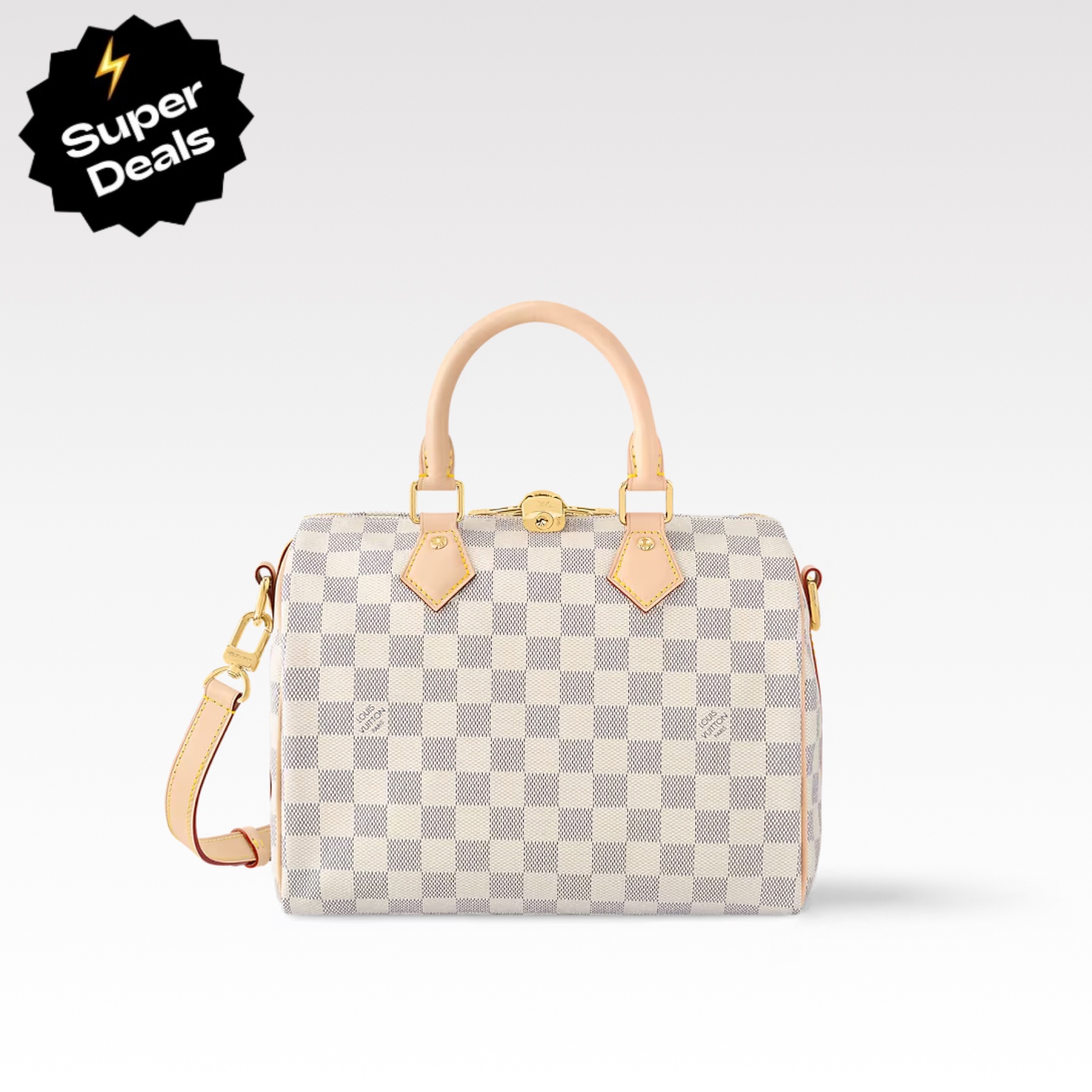 Louis Vuitton Speedy Bandoulière 25 Damier Azur Canvas Women Handbag - Bag