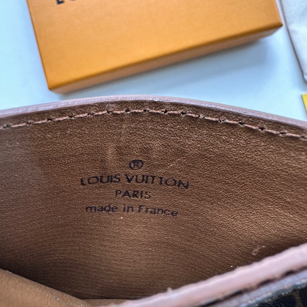 Louis Vuitton Double Card Holder Brown Monogram Wallet ﻿