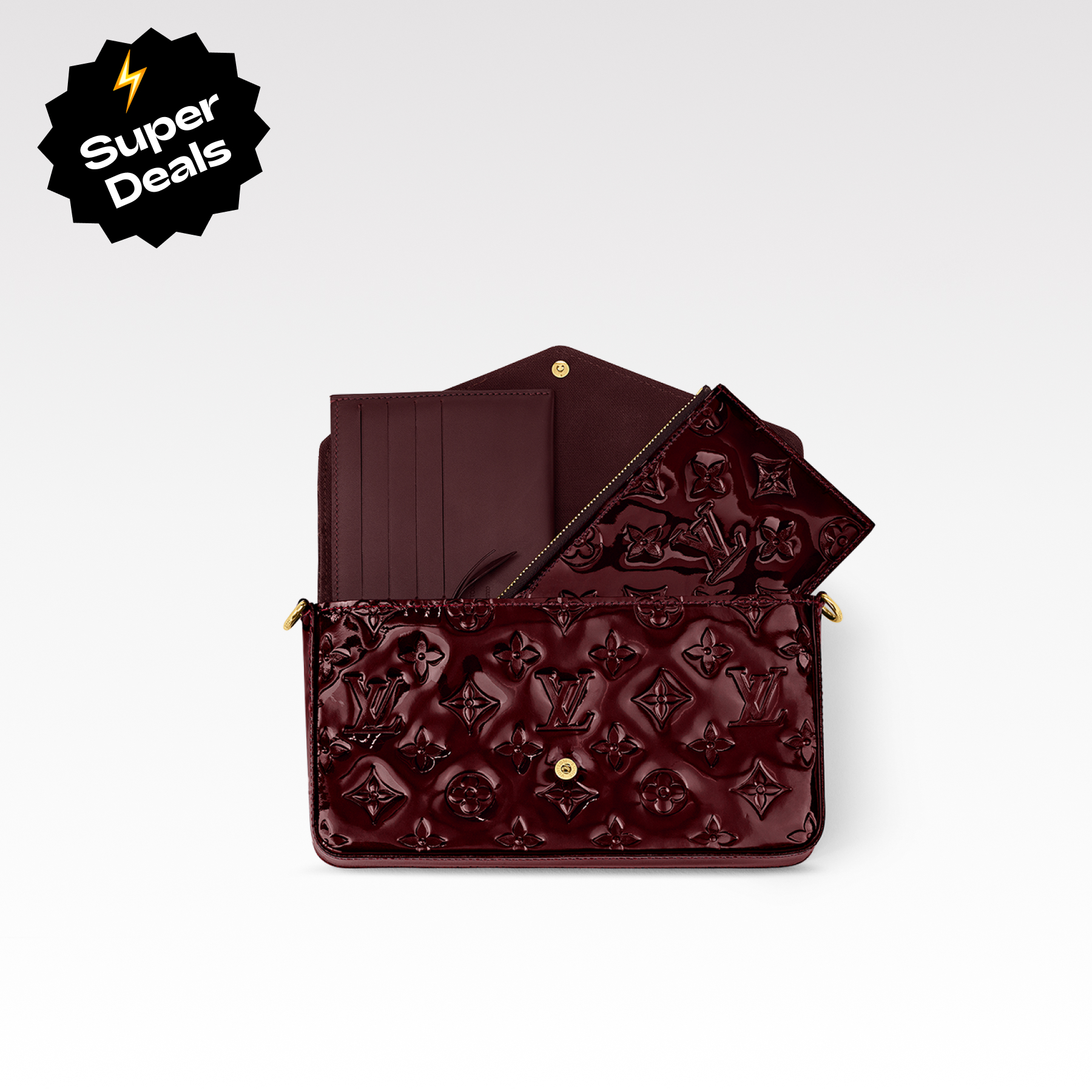 Louis Vuitton LV Felicie Pochette Monogram Vernis- Bag