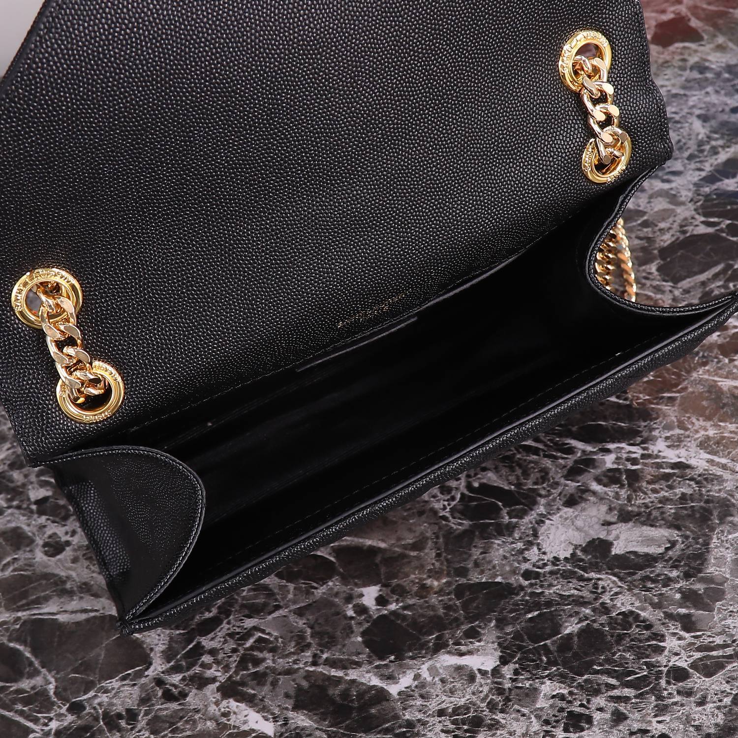 SAINT LAURENT Envelope Medium Bag -Black Bag