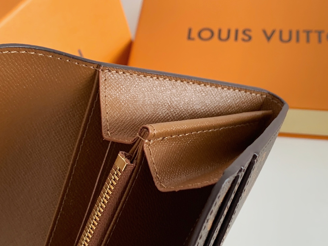Louis Vuitton LV Monogram Portefeuille Sarah Long Wallet