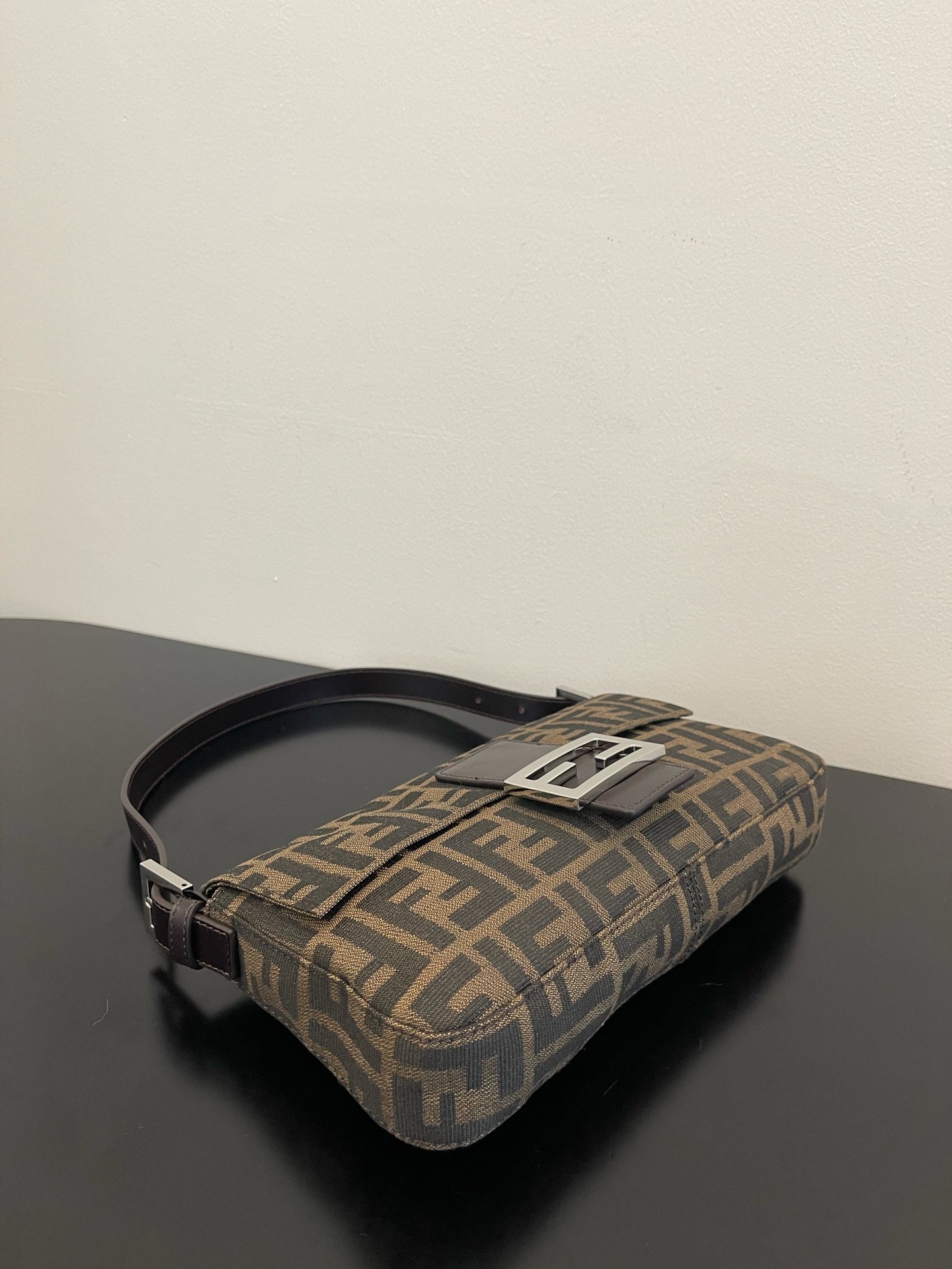 Fendi Zucca Mamma Baguette with silver accessories - Bag